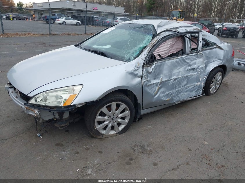 2007 Honda Accord 2.4 Lx silver coupe gasoline 1HGCM72307A006615 photo #3