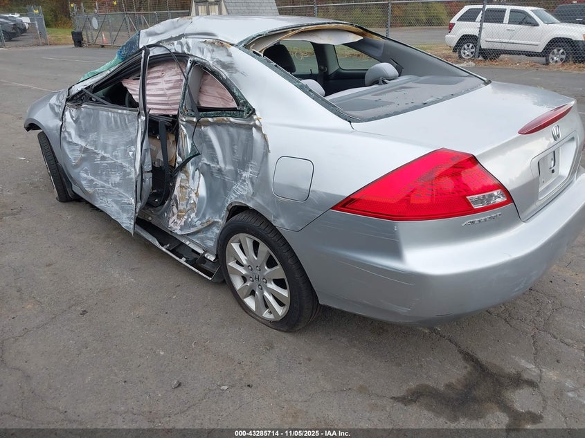 2007 Honda Accord 2.4 Lx silver coupe gasoline 1HGCM72307A006615 photo #4