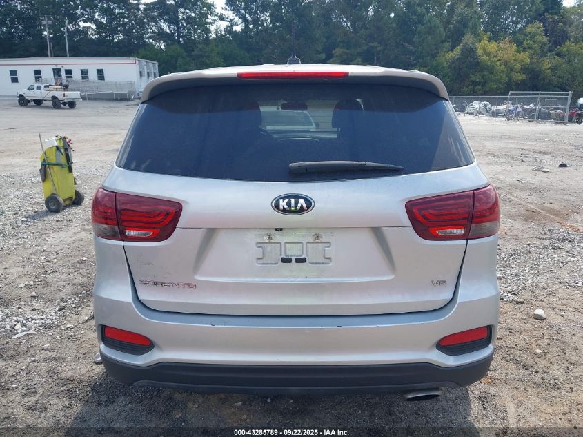 2019 Kia Sorento 3.3L Lx VIN: 5XYPG4A50KG564322 Lot: 43285789