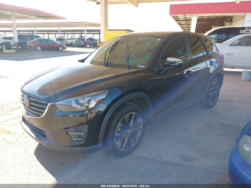 Vin: jm3ke4dy1g0734777, lot: 43780431, mazda cx-5 grand touring 20162