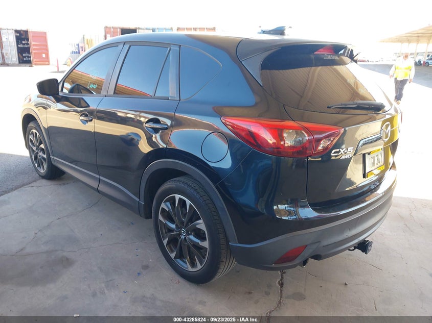 Vin: jm3ke4dy1g0734777, lot: 43780431, mazda cx-5 grand touring 20163