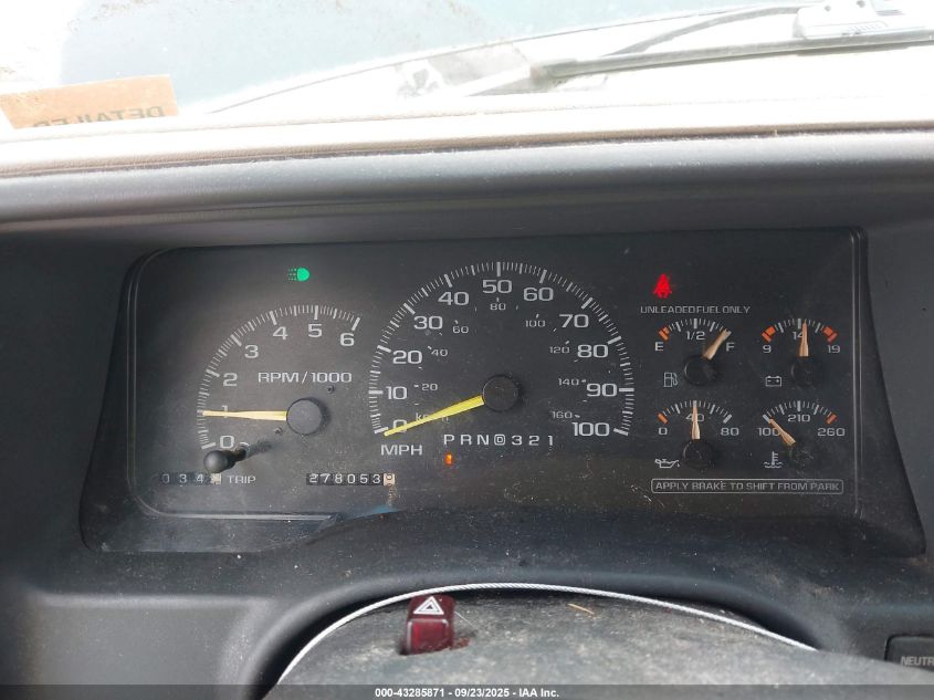 1998 Chevrolet Tahoe Ls VIN: 1GNEK13R2WJ336615 Lot: 43285871