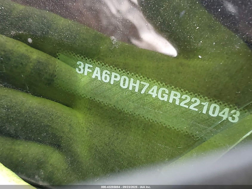 2016 Ford Fusion Se VIN: 3FA6P0H74GR221043 Lot: 43285884