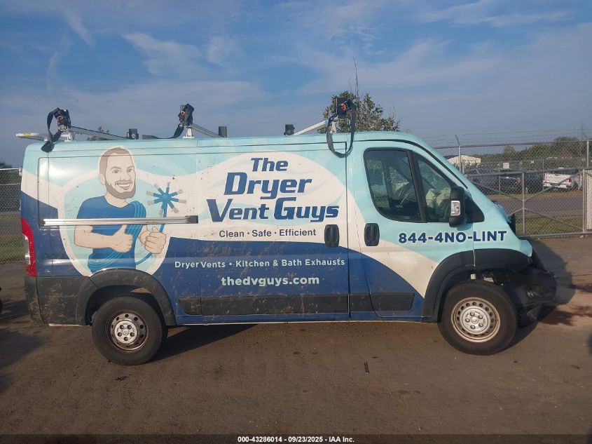 2024 Ram Promaster 2500 Tradesman Low Roof 136 Wb W/Pass Seat VIN: 3C6LRVVG6RE116370 Lot: 43286014