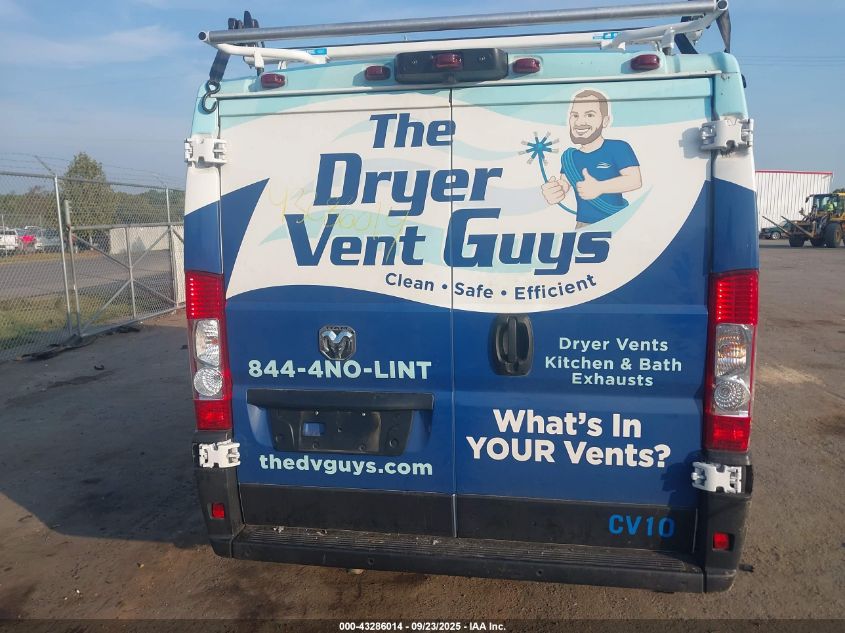 2024 Ram Promaster 2500 Tradesman Low Roof 136 Wb W/Pass Seat VIN: 3C6LRVVG6RE116370 Lot: 43286014