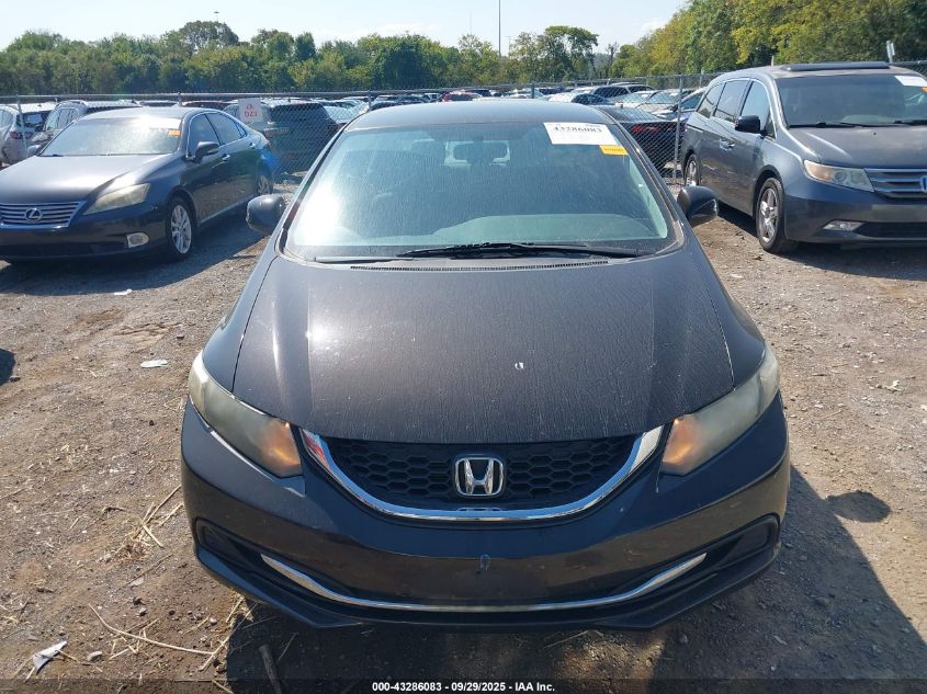 2013 Honda Civic Lx VIN: 19XFB2F5XDE001964 Lot: 43286083