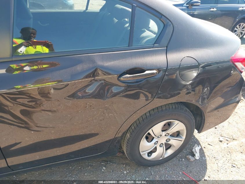 2013 Honda Civic Lx VIN: 19XFB2F5XDE001964 Lot: 43286083