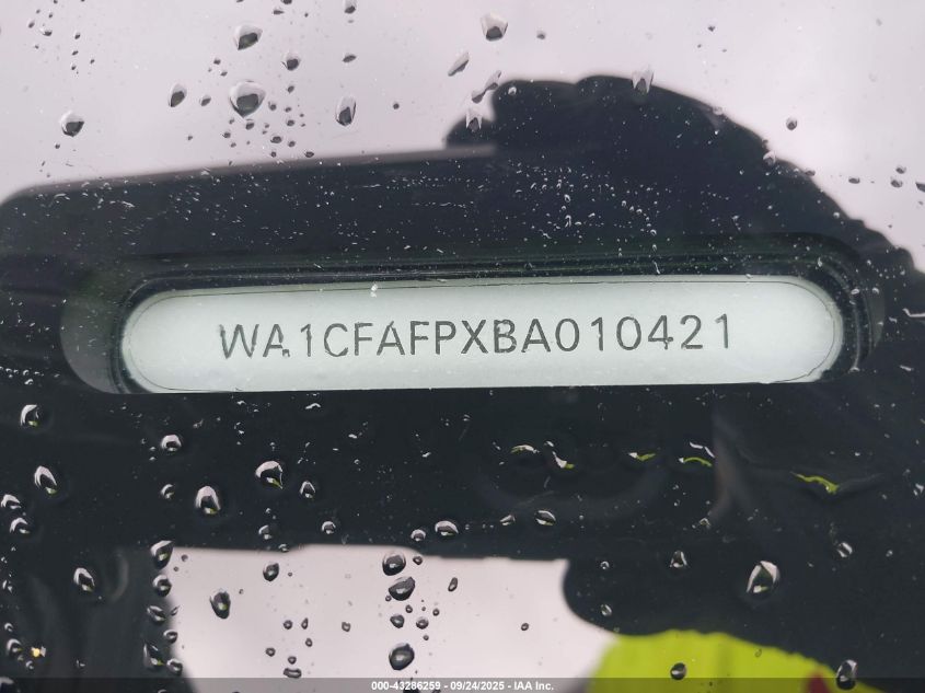 2011 Audi Q5 2.0T Premium VIN: WA1CFAFPXBA010421 Lot: 43286259