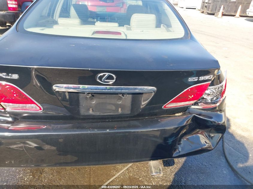 2006 Lexus Es 330 VIN: JTHBA30G065164976 Lot: 43286287