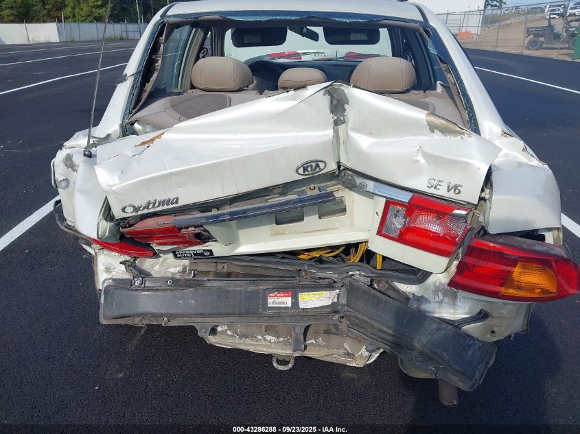 2001 Kia Optima Lx V6/Se V6 VIN: KNAGD124815092274 Lot: 43286288