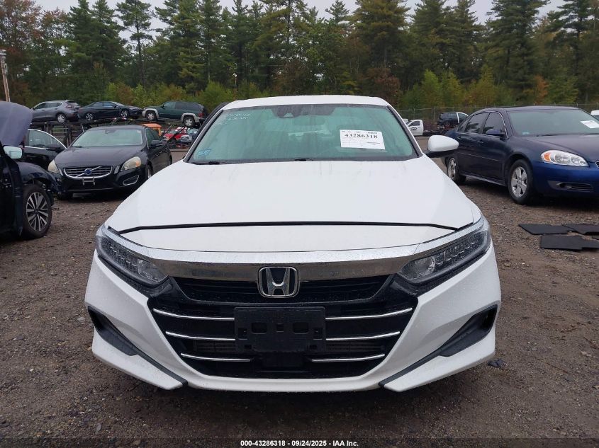 2021 Honda Accord Lx VIN: 1HGCV1F1XMA002800 Lot: 43286318