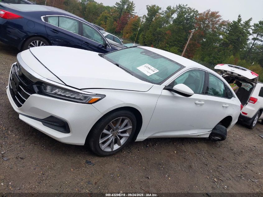 2021 Honda Accord Lx VIN: 1HGCV1F1XMA002800 Lot: 43286318