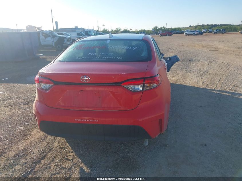 2025 Toyota Corolla Le VIN: 5YFB4MDE3SP264493 Lot: 43286325