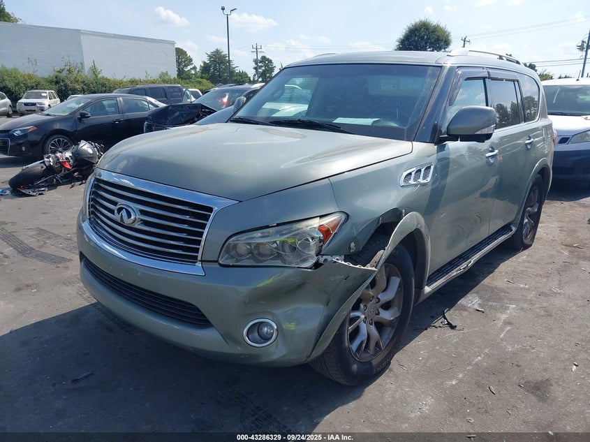 2012 Infiniti Qx56 grey other gasoline JN8AZ2NE3C9017714 photo #3