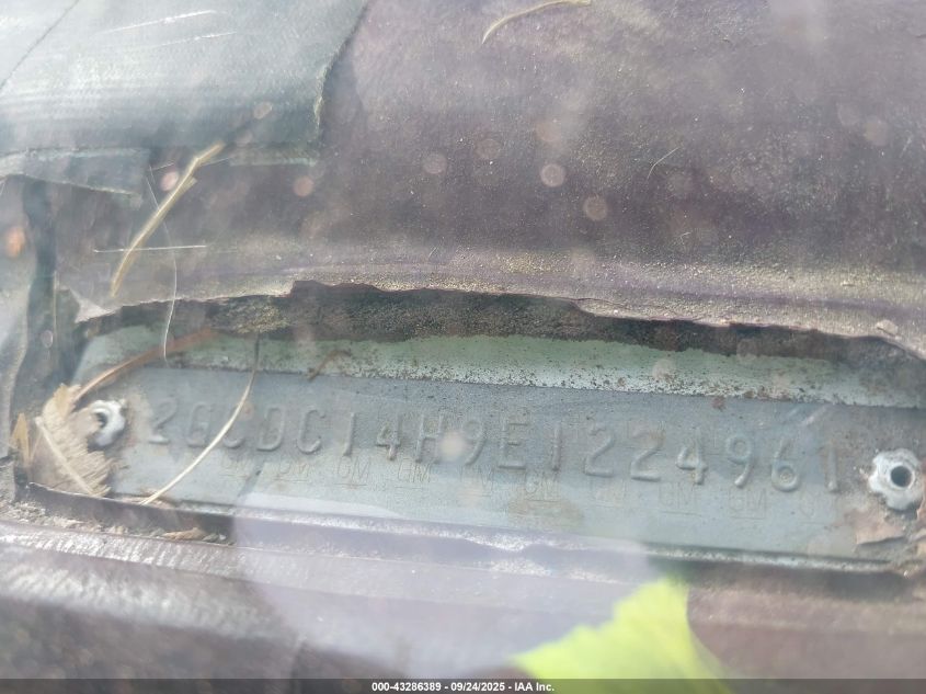 1984 Chevrolet C10 VIN: 2GCDC14H9E1224961 Lot: 43286389