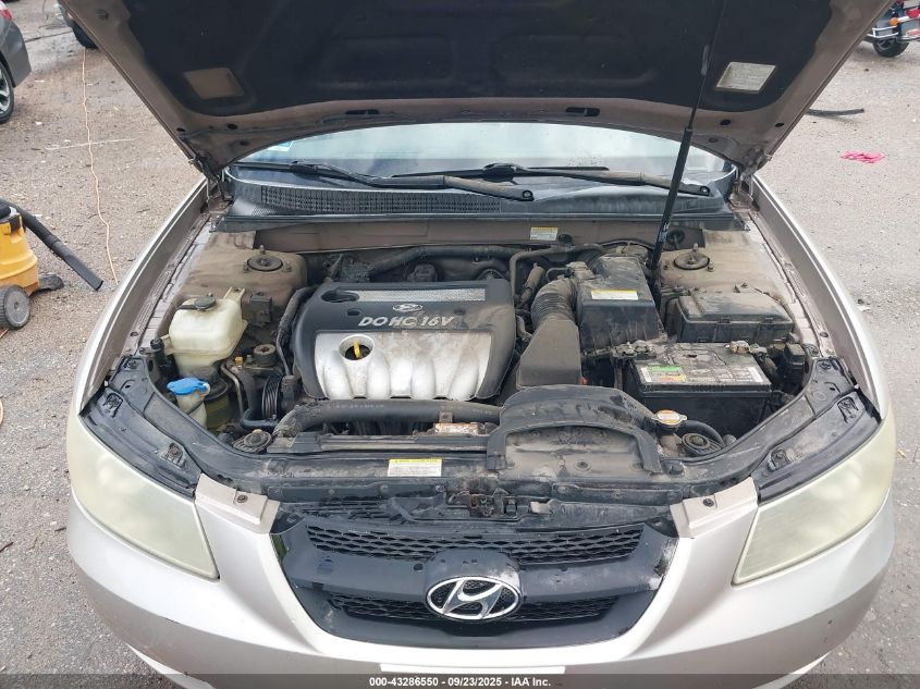 2007 Hyundai Sonata Gls VIN: 5NPET46C17H208343 Lot: 43286550