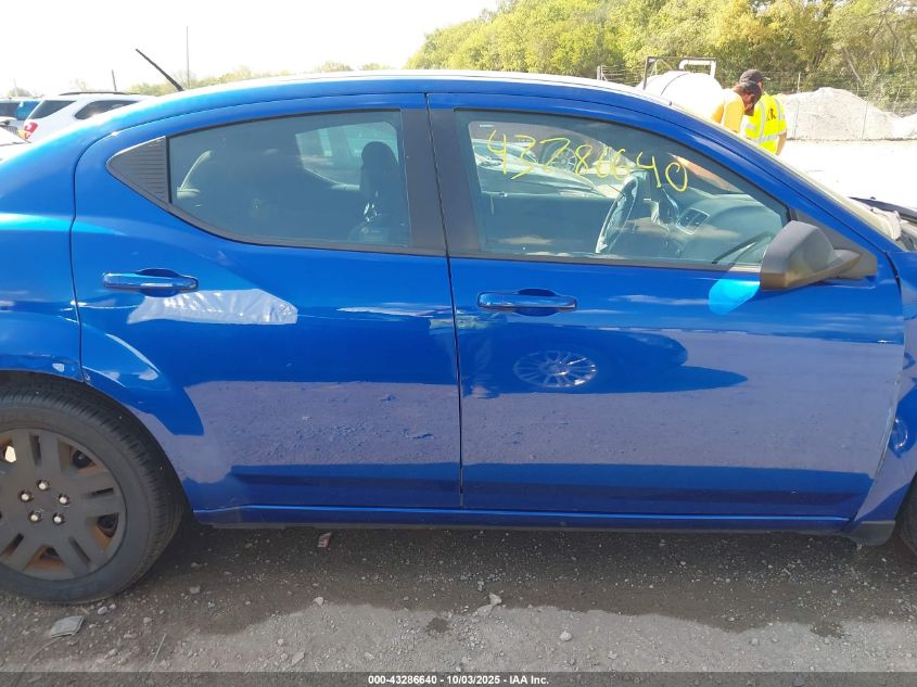 2013 Dodge Avenger Se V6 VIN: 1C3CDZAG7DN754253 Lot: 43286640