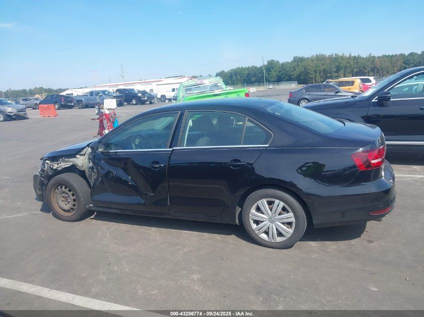2017 Volkswagen Jetta 1.4T S VIN: 3VW2B7AJ1HM327421 Lot: 43286774
