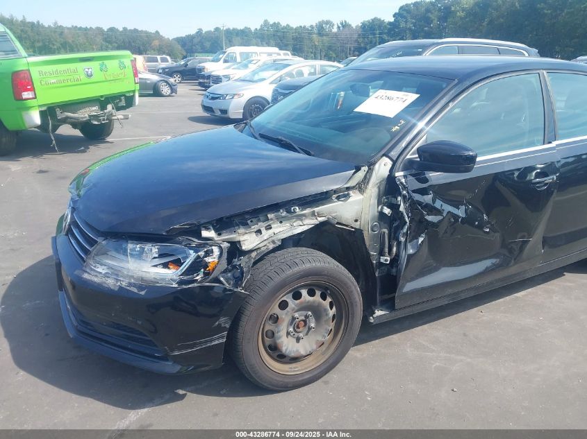 2017 Volkswagen Jetta 1.4T S VIN: 3VW2B7AJ1HM327421 Lot: 43286774