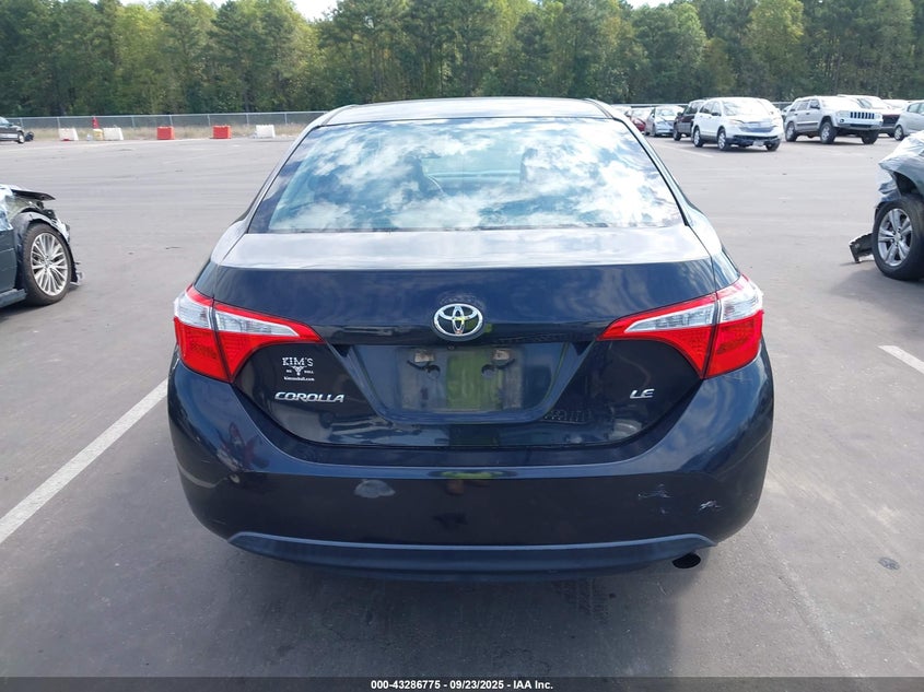 2016 Toyota Corolla Le VIN: 5YFBURHE5GP381782 Lot: 43286775