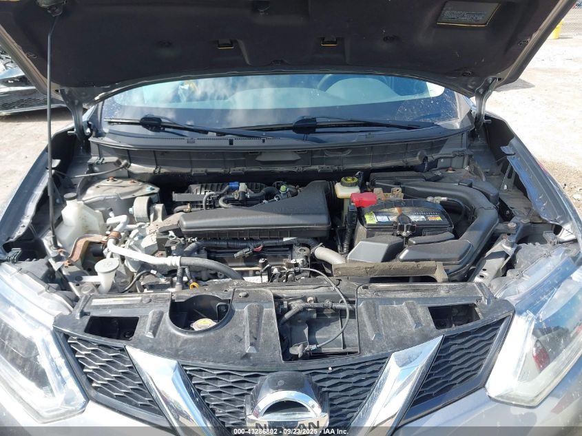 2016 Nissan Rogue S VIN: JN8AT2MV0GW150490 Lot: 43286802