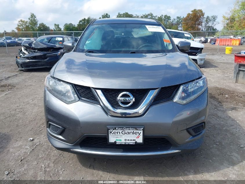 2016 Nissan Rogue S VIN: JN8AT2MV0GW150490 Lot: 43286802