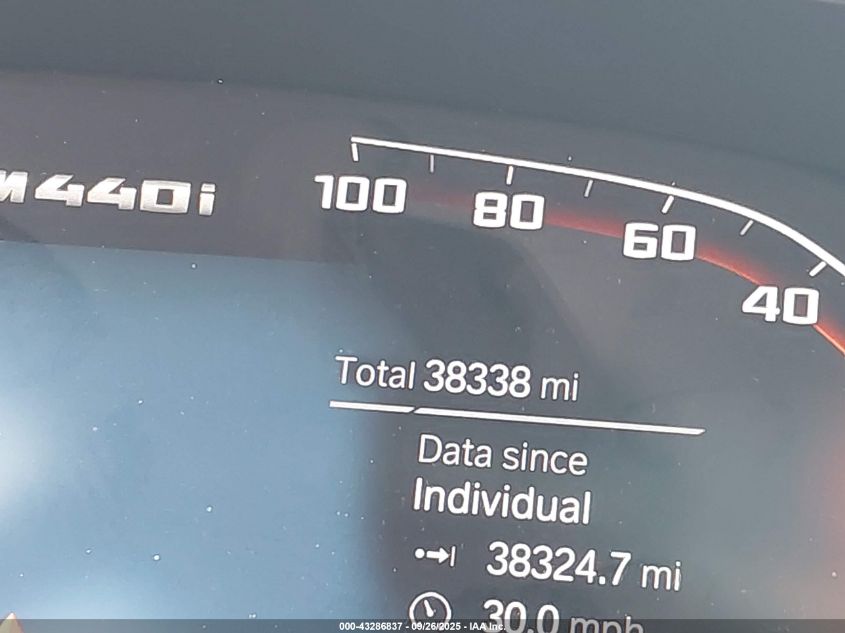 2021 BMW M440I xDrive VIN: WBA13AR03MCF54075 Lot: 43286837