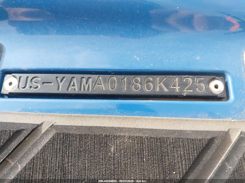 2025 Yamaha Fx-1 VIN: YAMA0186K425 Lot: 43286850