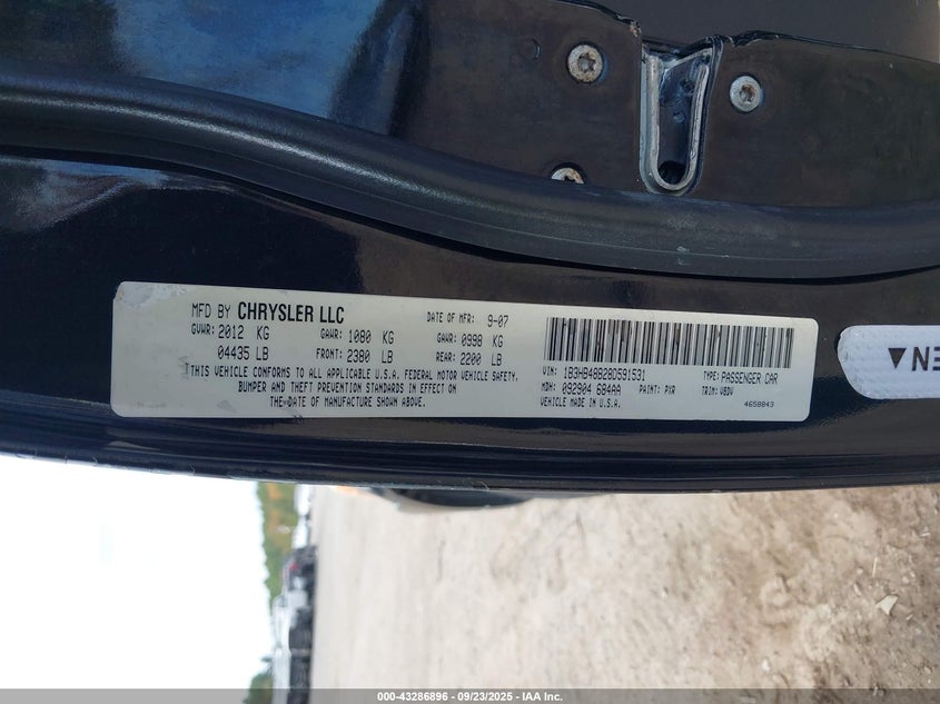 2008 Dodge Caliber Sxt VIN: 1B3HB48B28D591531 Lot: 43286896