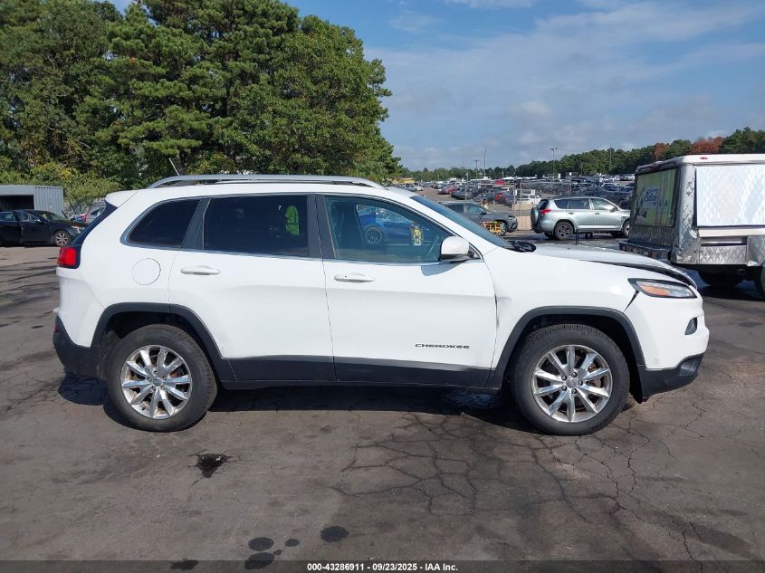 2014 Jeep Cherokee Limited VIN: 1C4PJMDB8EW298381 Lot: 43286911