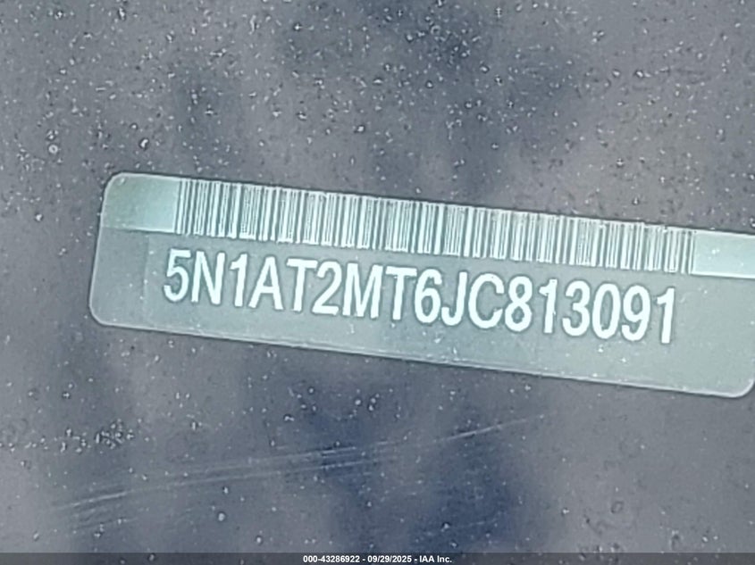 2018 NISSAN ROGUE SV - 5N1AT2MT6JC813091