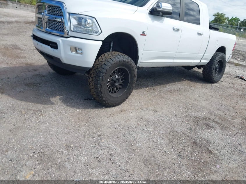 2014 Ram 3500 Longhorn Limited white truck diesel 3C63R3NL3EG108954 photo #3