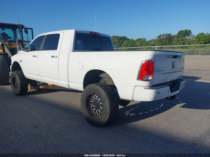 2014 Ram 3500 Longhorn Limited white truck diesel 3C63R3NL3EG108954 photo #4