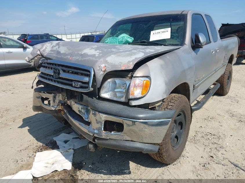 2001 Toyota Tundra Sr5 V8 VIN: 5TBBT44161S148879 Lot: 43287069