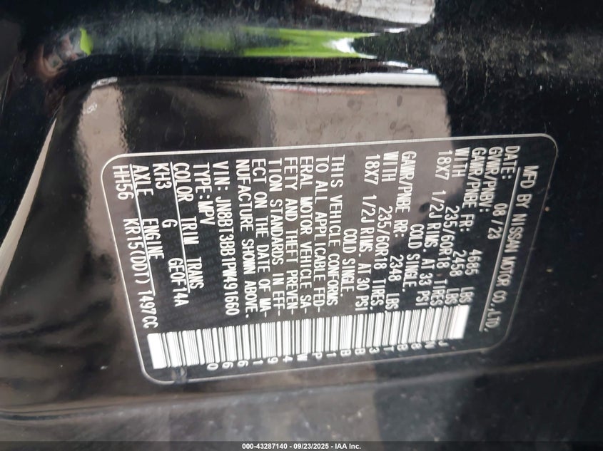 2023 NISSAN ROGUE SV INTELLIGENT AWD - JN8BT3BB1PW491660