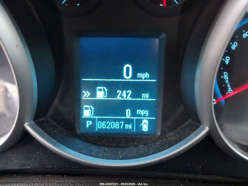 2012 Chevrolet Cruze 1Lt VIN: 1G1PF5SC8C7374166 Lot: 43287221