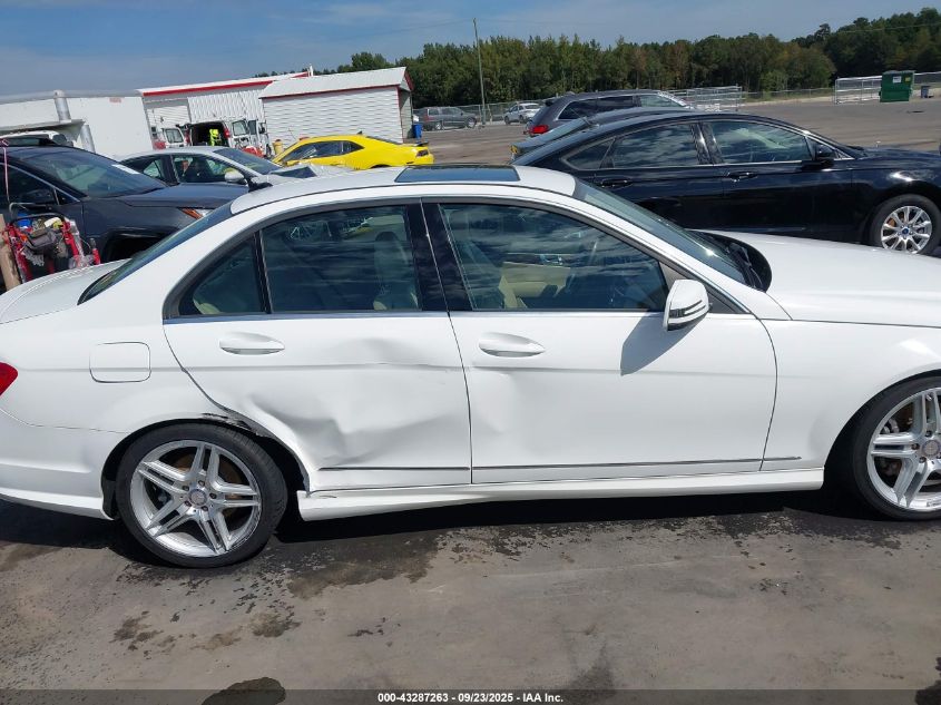 2013 Mercedes-Benz C 300 Sport 4Matic VIN: WDDGF8AB2DR242582 Lot: 43287263