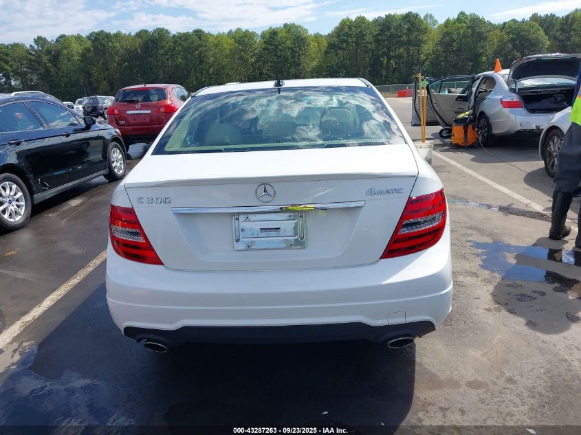 2013 Mercedes-Benz C 300 Sport 4Matic VIN: WDDGF8AB2DR242582 Lot: 43287263