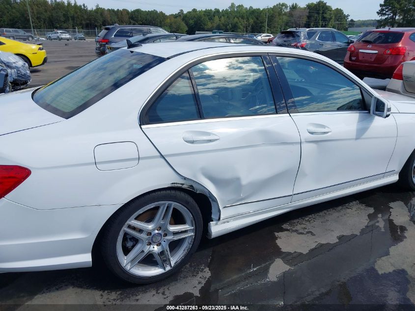 2013 Mercedes-Benz C 300 Sport 4Matic VIN: WDDGF8AB2DR242582 Lot: 43287263