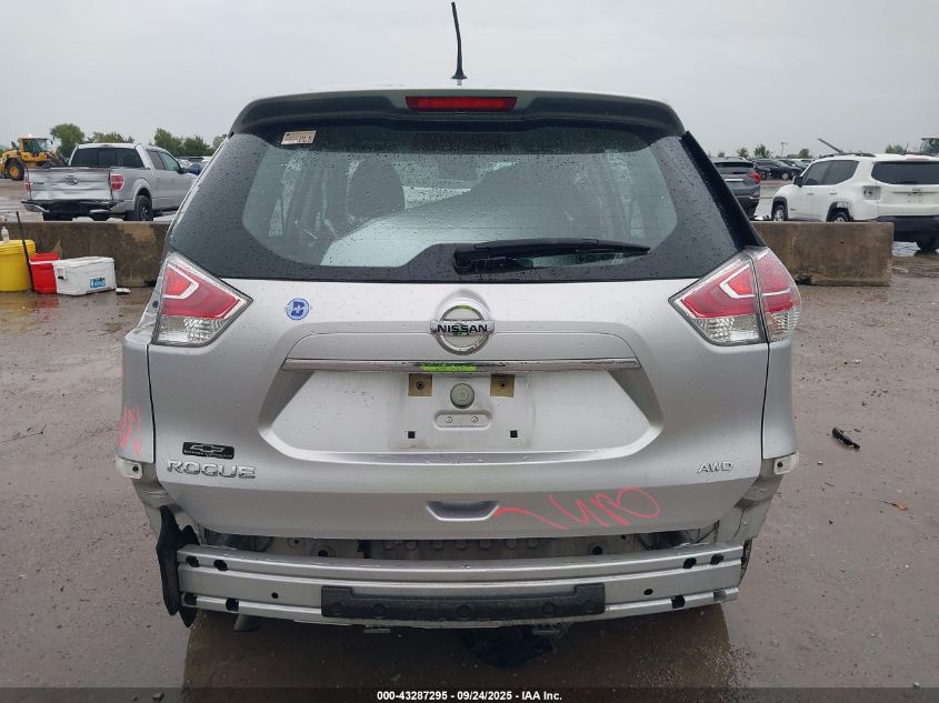 2016 Nissan Rogue S VIN: KNMAT2MV2GP658143 Lot: 43287295