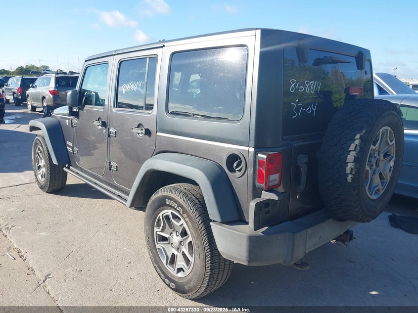 2016 JEEP WRANGLER UNLIMITED SPORT 1C4BJWDG4GL220329