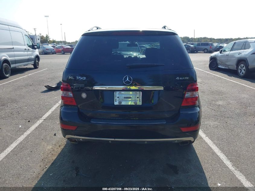 2011 Mercedes-Benz Ml 350 4Matic VIN: 4JGBB8GB4BA695892 Lot: 43287356