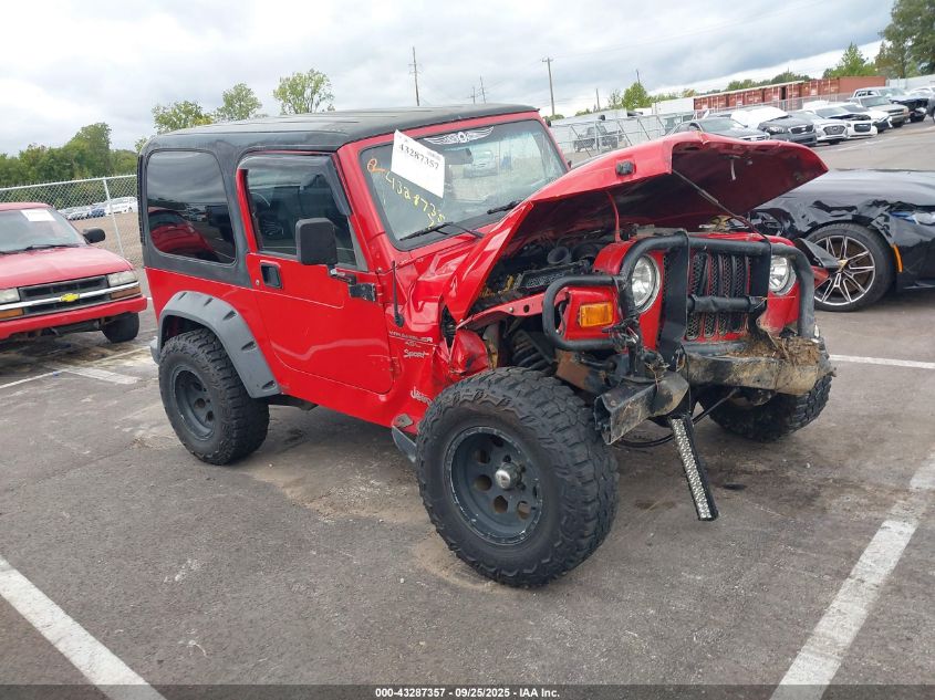 2001 Jeep Wrangler Sport VIN: 1J4FA49S51P328455 Lot: 43287357