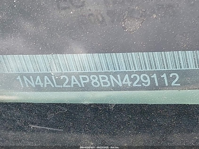 2011 Nissan Altima 2.5 S VIN: 1N4AL2AP8BN429112 Lot: 43287421