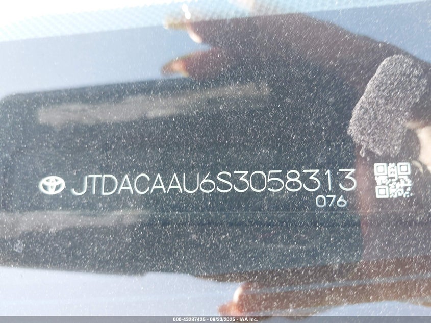 2025 TOYOTA PRIUS LE - JTDACAAU6S3058313