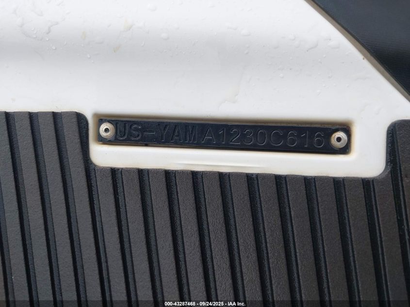 2016 Yamaha Vx Cruiser VIN: 00000YAMA1230C616 Lot: 43287468