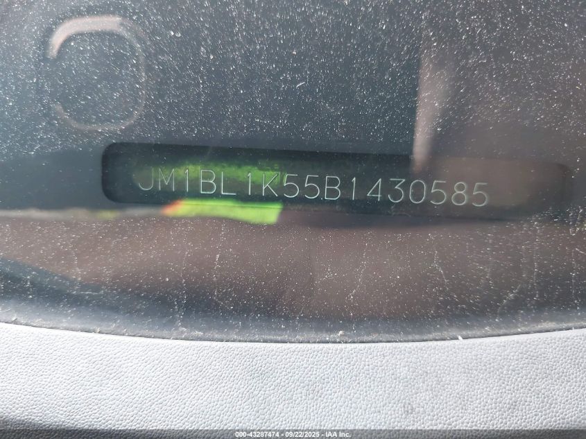 2011 Mazda Mazda3 S Sport VIN: JM1BL1K55B1430585 Lot: 43287474