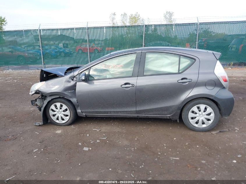 2014 Toyota Prius C Two VIN: JTDKDTB3XE1075702 Lot: 43287475