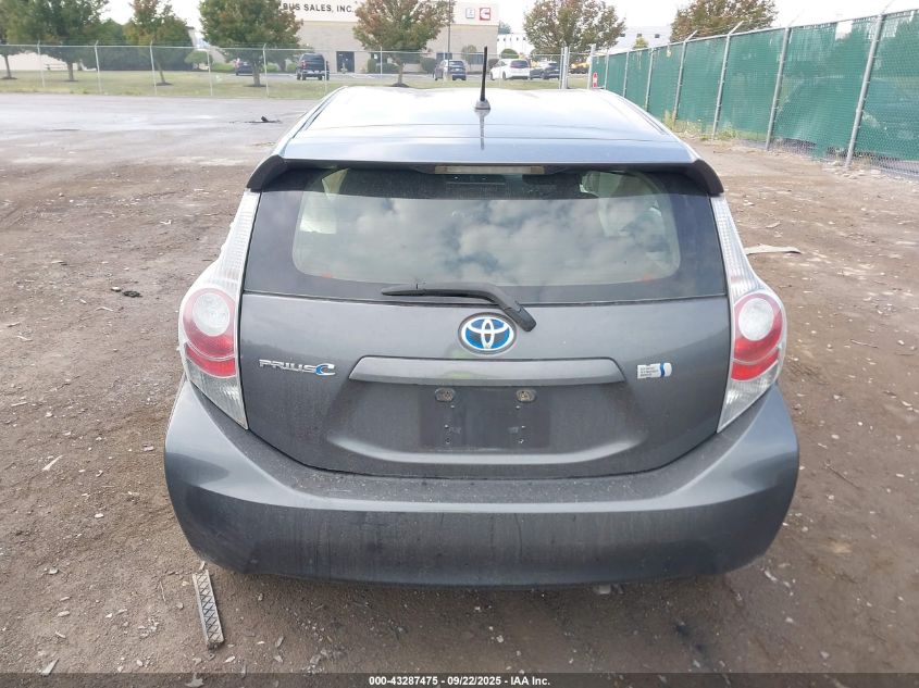 2014 Toyota Prius C Two VIN: JTDKDTB3XE1075702 Lot: 43287475