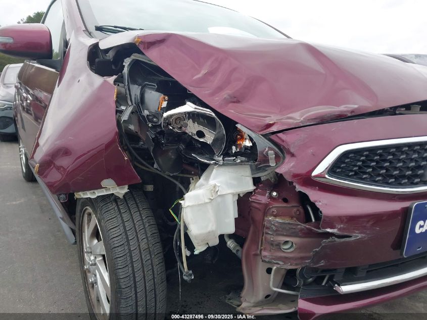 2020 Mitsubishi Mirage Se VIN: ML32A4HJ7LH002380 Lot: 43287496